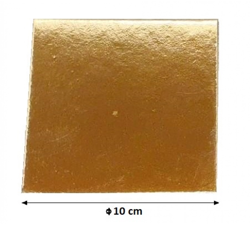 Zlatá podložka 10x10 cm